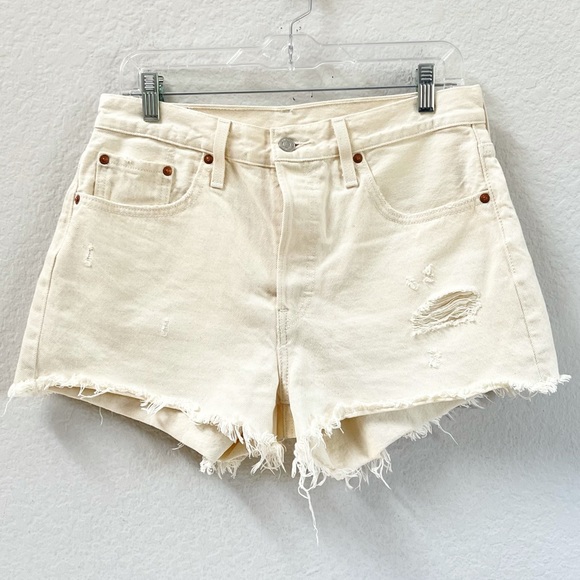 Levi's 501 Original Short Natural Instinct Sz 29 - Picture 3 of 8